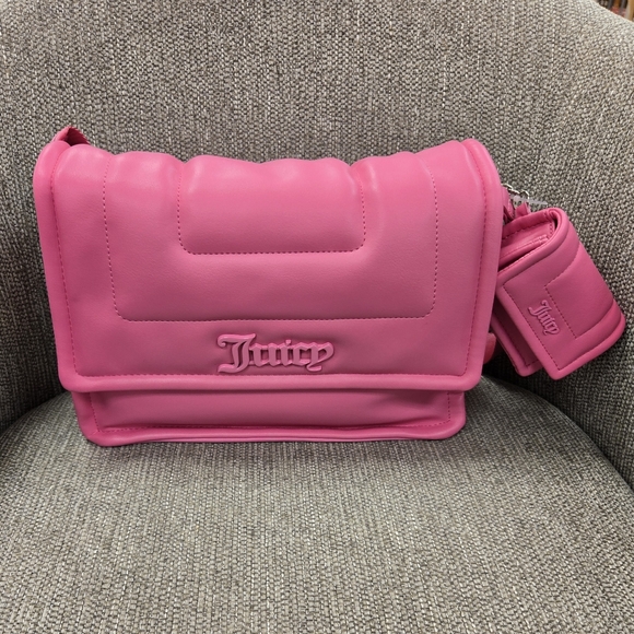 NEW Juicy Couture Puffer Crossbody  Handbag - Picture 1 of 6